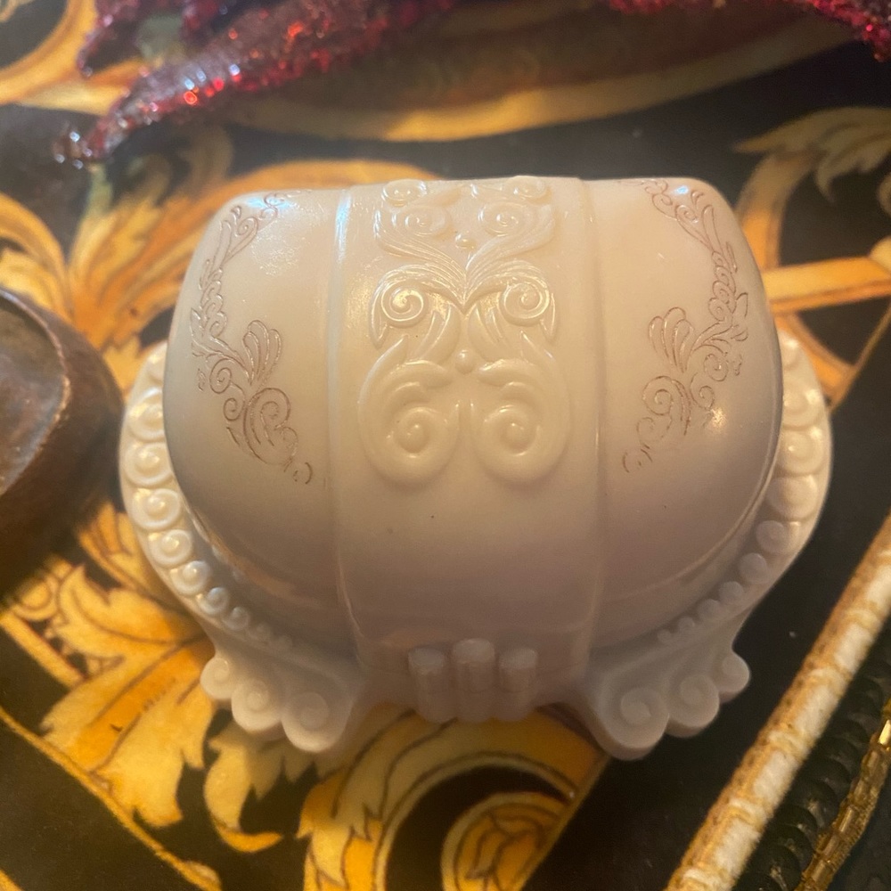Celluloid Art Deco Antique Velvet Double Ring Box!